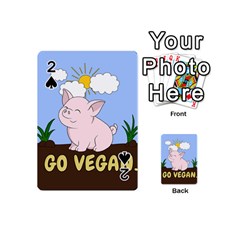 Go Vegan - Cute Pig Playing Cards 54 (mini) 