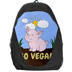 Go Vegan - Cute Pig Backpack Bag