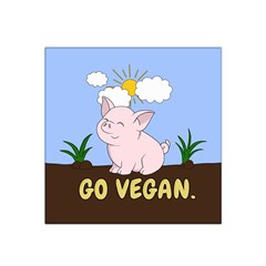 Go Vegan - Cute Pig Satin Bandana Scarf