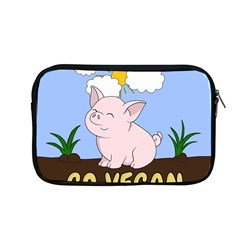 Go Vegan - Cute Pig Apple MacBook Pro 13  Zipper Case