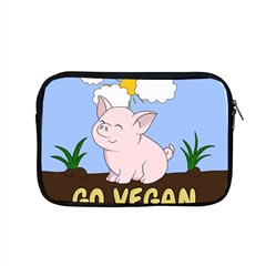 Go Vegan - Cute Pig Apple MacBook Pro 15  Zipper Case