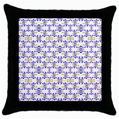 Decorative Ornate Pattern Throw Pillow Case (black) by dflcprints