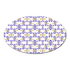 Decorative Ornate Pattern Oval Magnet by dflcprints