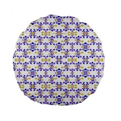 Decorative Ornate Pattern Standard 15  Premium Round Cushions by dflcprints