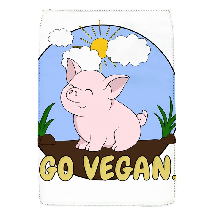 Go Vegan - Cute Pig Flap Covers (S) 