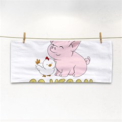 Go Vegan - Cute Pig And Chicken Cosmetic Storage Cases by Valentinaart