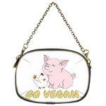 Go Vegan - Cute Pig and Chicken Chain Purses (Two Sides)  Back