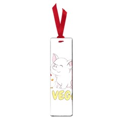 Go Vegan - Cute Pig And Chicken Small Book Marks by Valentinaart