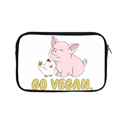 Go Vegan - Cute Pig And Chicken Apple Macbook Pro 13  Zipper Case by Valentinaart