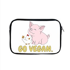 Go Vegan - Cute Pig And Chicken Apple Macbook Pro 15  Zipper Case by Valentinaart