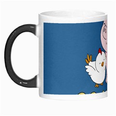 Go Vegan - Cute Pig And Chicken Morph Mugs by Valentinaart