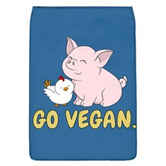 Go Vegan - Cute Pig And Chicken Flap Covers (l)  by Valentinaart