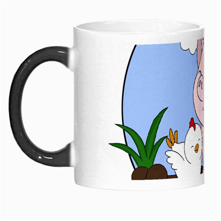 Go Vegan - Cute Pig and Chicken Morph Mugs