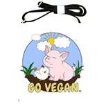 Go Vegan - Cute Pig and Chicken Shoulder Sling Bags Front