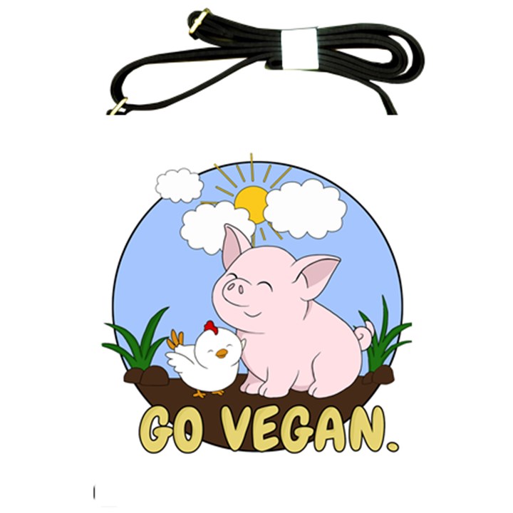 Go Vegan - Cute Pig and Chicken Shoulder Sling Bags