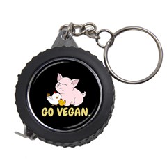 Go Vegan - Cute Pig And Chicken Measuring Tape