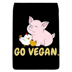 Go Vegan - Cute Pig And Chicken Flap Covers (l)  by Valentinaart