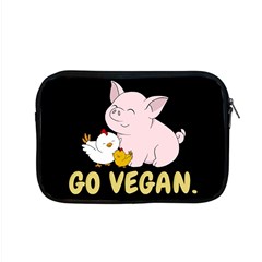 Go Vegan - Cute Pig And Chicken Apple Macbook Pro 15  Zipper Case by Valentinaart