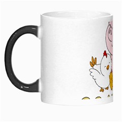 Go Vegan - Cute Pig And Chicken Morph Mugs by Valentinaart