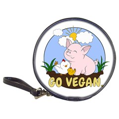 Go Vegan - Cute Pig And Chicken Classic 20-cd Wallets