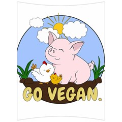 Go Vegan - Cute Pig And Chicken Back Support Cushion