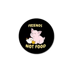 Friends Not Food - Cute Pig And Chicken Golf Ball Marker (4 Pack) by Valentinaart