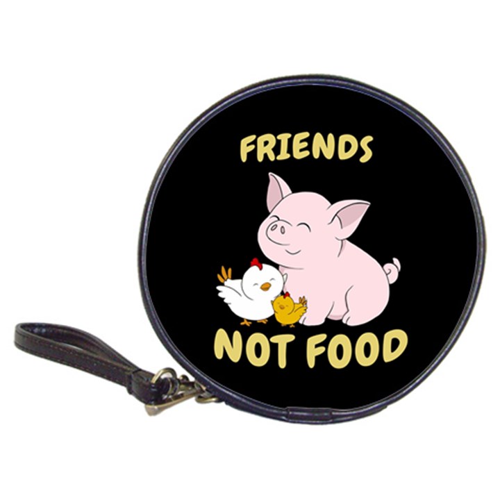 Friends Not Food - Cute Pig and Chicken Classic 20-CD Wallets