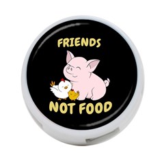 Friends Not Food - Cute Pig And Chicken 4-port Usb Hub (two Sides)  by Valentinaart