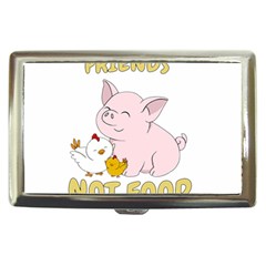 Friends Not Food - Cute Pig and Chicken Cigarette Money Cases