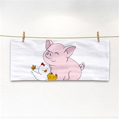 Friends Not Food - Cute Pig And Chicken Cosmetic Storage Cases by Valentinaart