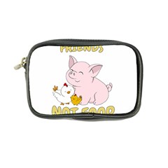 Friends Not Food - Cute Pig And Chicken Coin Purse by Valentinaart