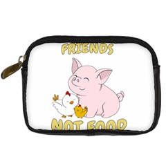 Friends Not Food - Cute Pig and Chicken Digital Camera Cases