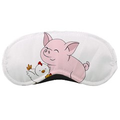 Friends Not Food - Cute Pig and Chicken Sleeping Masks