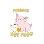 Friends Not Food - Cute Pig and Chicken Memory Card Reader Front