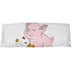 Friends Not Food - Cute Pig and Chicken Body Pillow Case (Dakimakura)