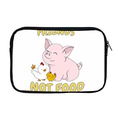 Friends Not Food - Cute Pig And Chicken Apple Macbook Pro 17  Zipper Case by Valentinaart