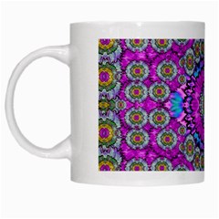 Spring Time In Colors And Decorative Fantasy Bloom White Mugs by pepitasart