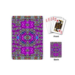 Spring Time In Colors And Decorative Fantasy Bloom Playing Cards (mini)  by pepitasart