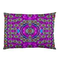 Spring Time In Colors And Decorative Fantasy Bloom Pillow Case (two Sides) by pepitasart