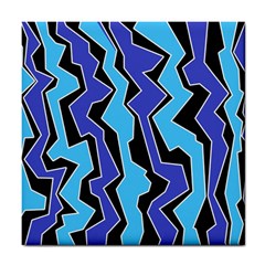 Vertical Blues Polynoise Tile Coasters by jumpercat