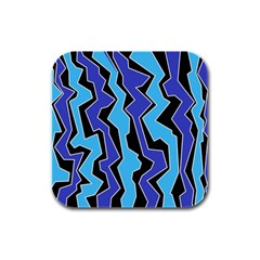 Vertical Blues Polynoise Rubber Square Coaster (4 Pack)  by jumpercat