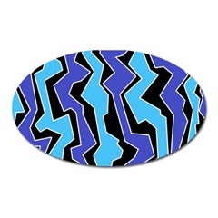 Vertical Blues Polynoise Oval Magnet by jumpercat