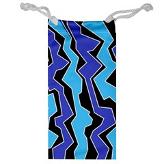 Vertical Blues Polynoise Jewelry Bag by jumpercat