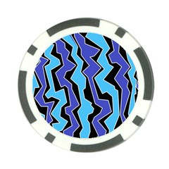 Vertical Blues Polynoise Poker Chip Card Guard (10 Pack) by jumpercat