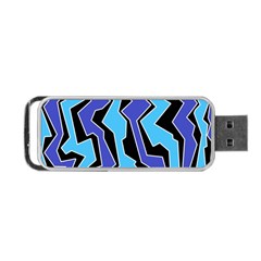 Vertical Blues Polynoise Portable Usb Flash (two Sides) by jumpercat