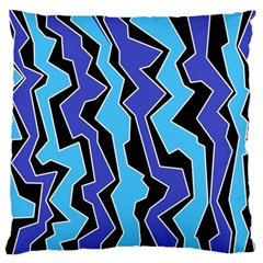 Vertical Blues Polynoise Standard Flano Cushion Case (two Sides) by jumpercat