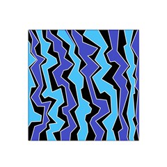 Vertical Blues Polynoise Satin Bandana Scarf by jumpercat