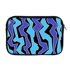 Vertical Blues Polynoise Apple Macbook Pro 17  Zipper Case by jumpercat