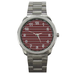 Indian Stripes Sport Metal Watch by jumpercat