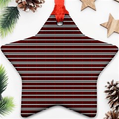 Indian Stripes Star Ornament (two Sides) by jumpercat